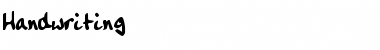 Download Handwriting Regular Font Title Preview