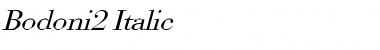 Download Bodoni2 Italic Font Title Preview