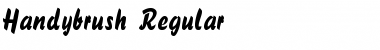 Download Handybrush normal Font Title Preview
