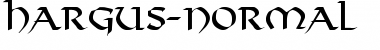 Download Hargus-Normal Regular Font Title Preview