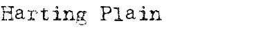 Download Harting Plain Font Title Preview