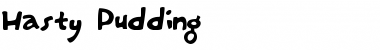 Download Hasty Pudding Regular Font Title Preview