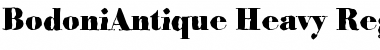 Download BodoniAntique-Heavy Regular Font Title Preview