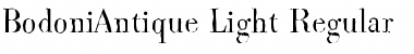Download BodoniAntique-Light Regular Font Title Preview