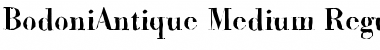 Download BodoniAntique-Medium Regular Font Title Preview