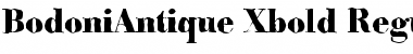 Download BodoniAntique-Xbold Regular Font Title Preview