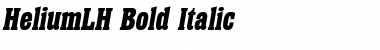 Download HeliumLH Bold Italic Font