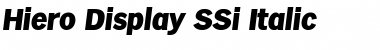 Download Hiero Display SSi Italic Font