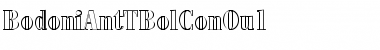 Download BodoniAntTBolConOu1 Regular Font Title Preview