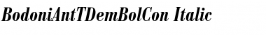 Download BodoniAntTDemBolCon Italic Font Title Preview