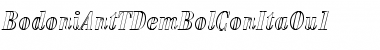 Download BodoniAntTDemBolConItaOu1 Regular Font Title Preview