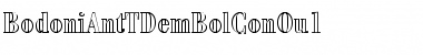 Download BodoniAntTDemBolConOu1 Regular Font Title Preview