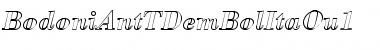 Download BodoniAntTDemBolItaOu1 Regular Font Title Preview