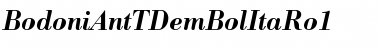 Download BodoniAntTDemBolItaRo1 Regular Font Title Preview
