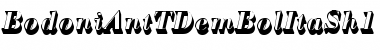 Download BodoniAntTDemBolItaSh1 Regular Font Title Preview