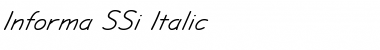 Download Informa SSi Italic Font Title Preview