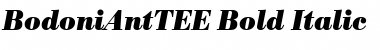 Download BodoniAntTEE Bold Italic Font Title Preview