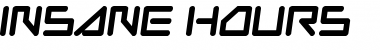 Download Insane Hours Regular Font Title Preview