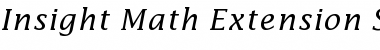 Download Insight Math Extension SSi Alternate Extension Font Title Preview