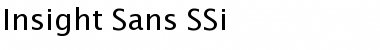Download Insight Sans SSi Regular Font Title Preview