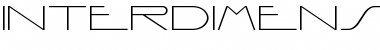 Download Interdimensional Regular Font Title Preview