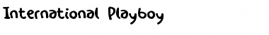 Download International Playboy Regular Font Title Preview
