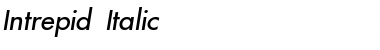 Download Intrepid Italic Font Title Preview