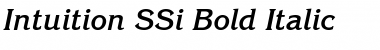 Download Intuition SSi Bold Italic Font Title Preview