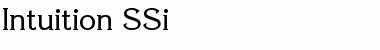 Download Intuition SSi Regular Font Title Preview