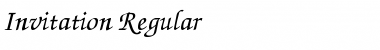 Download Invitation Regular Font Title Preview