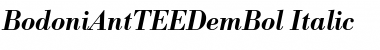 Download BodoniAntTEEDemBol Italic Font Title Preview