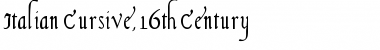 Download Italian Cursive, 16th Century Regular Font Title Preview