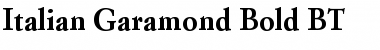 Download ItalianGarmnd BT Bold Font Title Preview