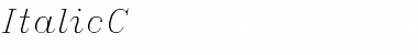 Download ItalicC Regular Font Title Preview