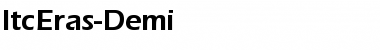 Download ItcEras-Demi Regular Font Title Preview