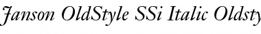 Download Janson OldStyle SSi Italic Oldstyle Figures Font Title Preview