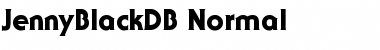 Download JennyBlackDB Normal Font Title Preview