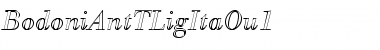 Download BodoniAntTLigItaOu1 Regular Font Title Preview