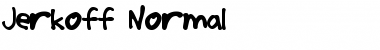 Download Jerkoff Normal Font Title Preview