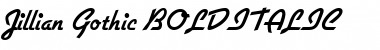 Download Jillian Gothic BOLDITALIC Font Title Preview