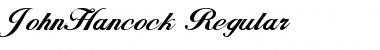 Download JohnHancock normal Font Title Preview