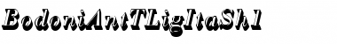 Download BodoniAntTLigItaSh1 Regular Font Title Preview