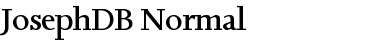 Download JosephDB Normal Font Title Preview