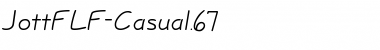 Download JottFLF-Casual.67 67 Font Title Preview