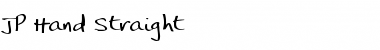Download JP Hand Straight Font Title Preview