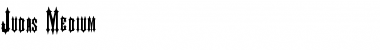 Download Judas Medium Font Title Preview