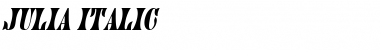 Download Julia Italic Font Title Preview