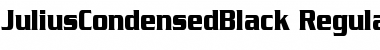 Download JuliusCondensedBlack Regular Font Title Preview
