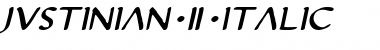 Download Justinian 2 Italic Font Title Preview