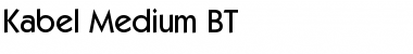 Download Kabel Md BT Medium Font